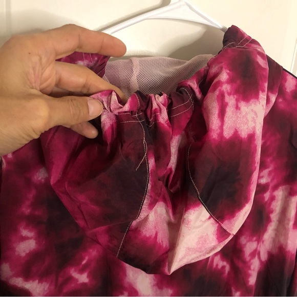 Champion jacket tie dye rare Hoodie jacket Pink M - Picture 7 of 11
